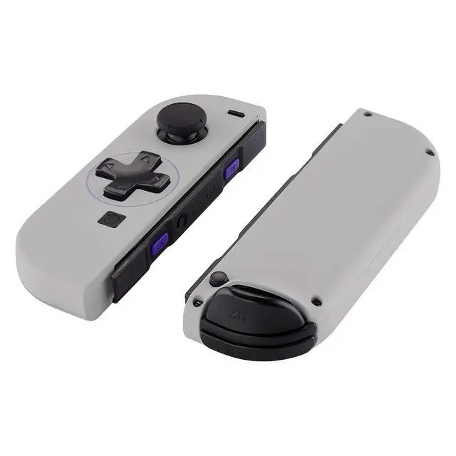 Alt view image 3 of 7 - Classics SNES Style Joycon Handheld Controller Housing (DPad Version) Full Buttons, Replacement Shell Case for Nintendo Switch & Switch OLED Joy-Con Console Shell NOT Included @