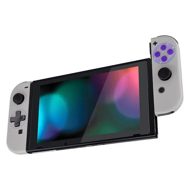 Alt view image 4 of 7 - Classics SNES Style Joycon Handheld Controller Housing (DPad Version) Full Buttons, Replacement Shell Case for Nintendo Switch & Switch OLED Joy-Con Console Shell NOT Included @
