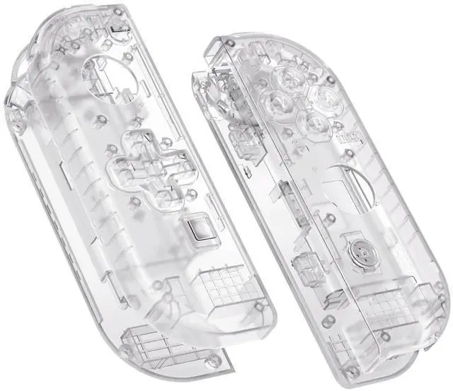 Main image of Transparent Clear Joycon Handheld Controller Housing (D-Pad Version) w/Full Set Buttons, DIY Replacement Shell Case for Nintendo Switch & Switch OLED Joy-Con Console Shell NOT Included @