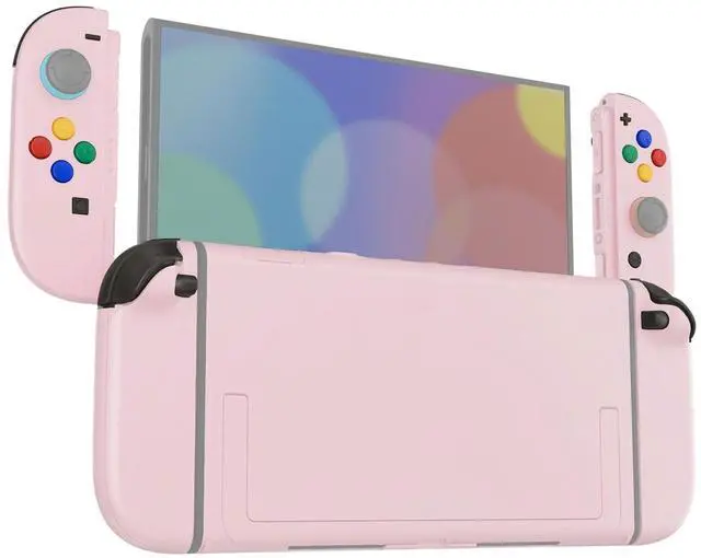 Main image of DIY Replacement Shell Buttons for Nintendo Switch 2, Full Set Rear Back Plate Controller Housing with Button for Switch 2 Console & Joycon 2 - Deluxe Version - Cherry Blossoms Pink @