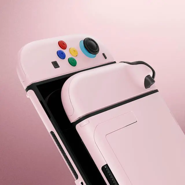 Alt view image 7 of 7 - DIY Replacement Shell Buttons for Nintendo Switch 2, Full Set Rear Back Plate Controller Housing with Button for Switch 2 Console & Joycon 2 - Deluxe Version - Cherry Blossoms Pink @