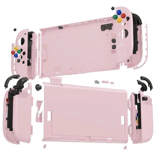 Alt view image 4 of 7 - DIY Replacement Shell Buttons for Nintendo Switch 2, Full Set Rear Back Plate Controller Housing with Button for Switch 2 Console & Joycon 2 - Deluxe Version - Cherry Blossoms Pink @
