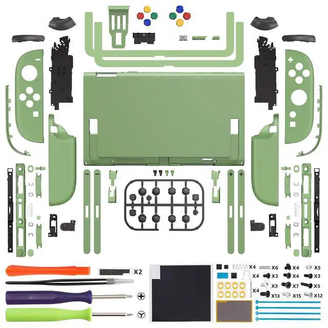 Alt view image 2 of 7 - DIY Replacement Shell Buttons for Nintendo Switch 2, Custom Full Set Rear Back Plate Controller Housing with Button for Switch 2 Handheld Console & Joycon 2 - Deluxe Version - Matcha Green @