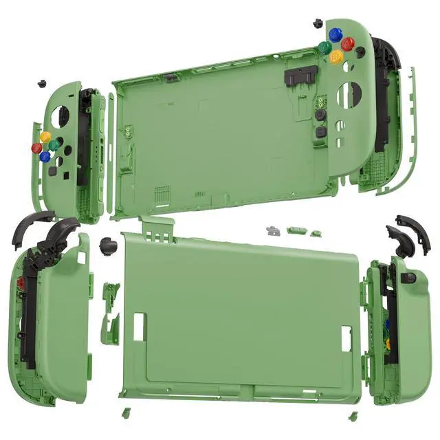 Alt view image 4 of 7 - DIY Replacement Shell Buttons for Nintendo Switch 2, Custom Full Set Rear Back Plate Controller Housing with Button for Switch 2 Handheld Console & Joycon 2 - Deluxe Version - Matcha Green @