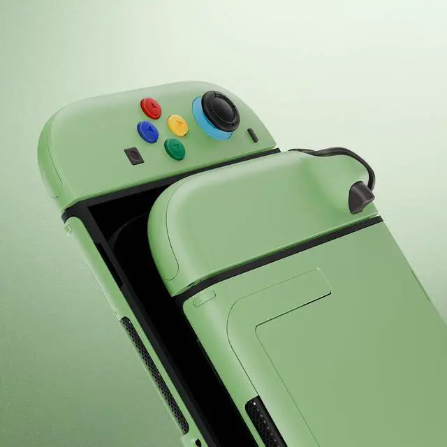 Alt view image 7 of 7 - DIY Replacement Shell Buttons for Nintendo Switch 2, Custom Full Set Rear Back Plate Controller Housing with Button for Switch 2 Handheld Console & Joycon 2 - Deluxe Version - Matcha Green @