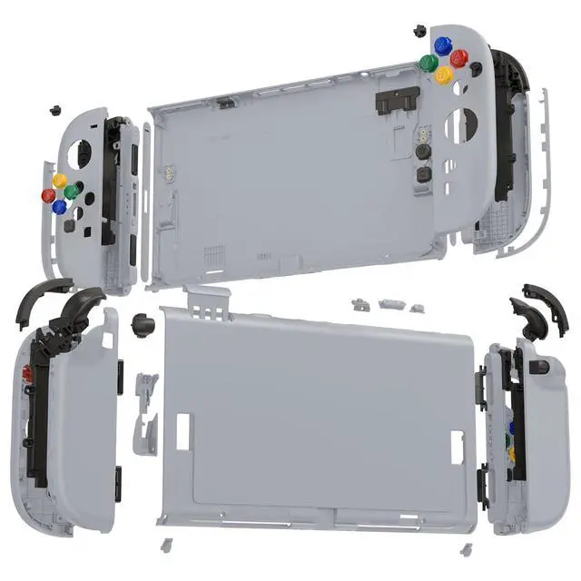 Alt view image 4 of 7 - DIY Replacement Shell Buttons for Nintendo Switch 2, Custom Full Set Rear Back Plate Controller Housing with Button for Switch 2 Console & Joycon 2 - Deluxe Version - New Hope Gray @