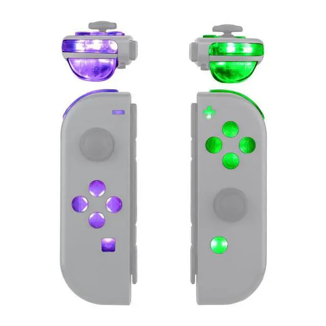 Alt view image 3 of 7 - LED Mod Kit for Nintendo Switch & Switch OLED Joycon 7 Colors 9 Modes DFS Light Up Buttons Set with ABXY, Trigger, Face Buttons Joycon Controller NOT Included @