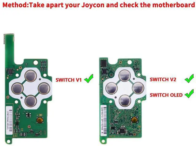 Alt view image 2 of 7 - 7 Colors 9 Modes NS Joycon DFS LED Kit, Multi-Colors Luminated Chrome Gold Classical Symbols ABXY Trigger Face Buttons for Nintendo Switch & Switch OLED Model Joycon - Joycon NOT Included @
