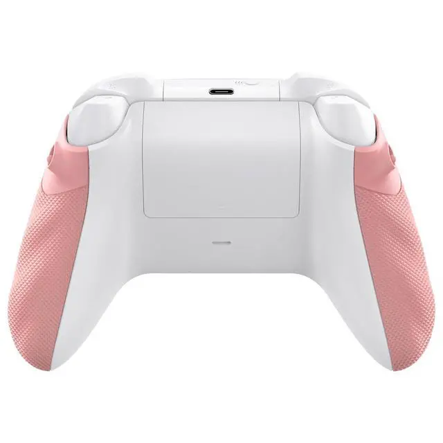 Alt view image 6 of 7 - Flexor Rubberized Side Rails Grips Trigger Stop Kit for Xbox Series X/S Controller, Anti-Slip Ergonomic Trigger Stopper Handle Grips for Xbox Core Controller Pale Red @