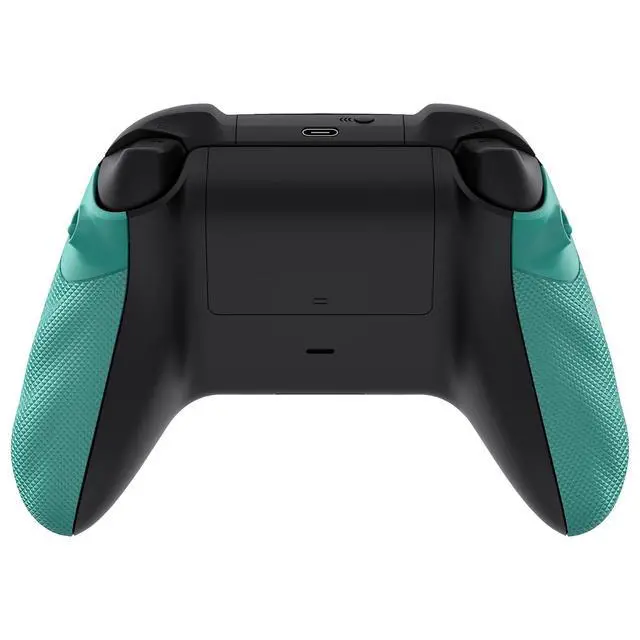 Alt view image 6 of 7 - Flexor Rubberized Side Rails Grips Trigger Stop Kit for Xbox Series X/S Controller, Anti-Slip Ergonomic Trigger Stopper Handle Grips for Xbox Core Controller Teal Green @