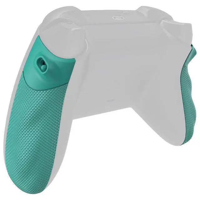 Alt view image 7 of 7 - Flexor Rubberized Side Rails Grips Trigger Stop Kit for Xbox Series X/S Controller, Anti-Slip Ergonomic Trigger Stopper Handle Grips for Xbox Core Controller Teal Green @