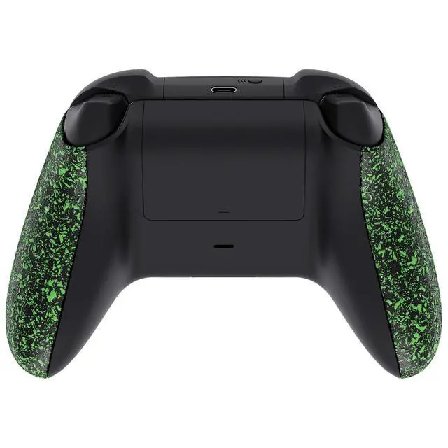 Alt view image 4 of 7 - Grip Cover for Xbox Series X & S Controller, Textured Green Non-Slip Back Panels Accessories, Replacement Side Rails Shell for Xbox Wireless Controller - Controller Not Included @