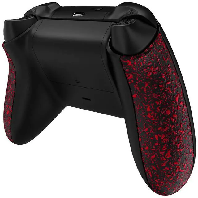 Main image of Grip Cover for Xbox Series X & S, Textured Red Non-Slip Back Panels Accessories, Replacement Side Rails Shell for Xbox Wireless Controller - Controller Not Included @