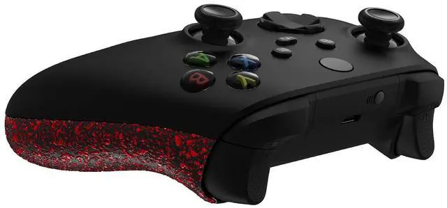 Alt view image 7 of 7 - Grip Cover for Xbox Series X & S, Textured Red Non-Slip Back Panels Accessories, Replacement Side Rails Shell for Xbox Wireless Controller - Controller Not Included @