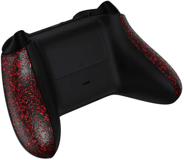 Alt view image 6 of 7 - Grip Cover for Xbox Series X & S, Textured Red Non-Slip Back Panels Accessories, Replacement Side Rails Shell for Xbox Wireless Controller - Controller Not Included @