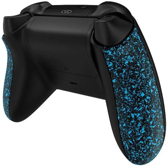 Main image of Grip Cover for Xbox Series X & S Controller, Textured Blue Non-Slip Back Panels Accessories, Replacement Side Rails Shell for Xbox Wireless Controller @