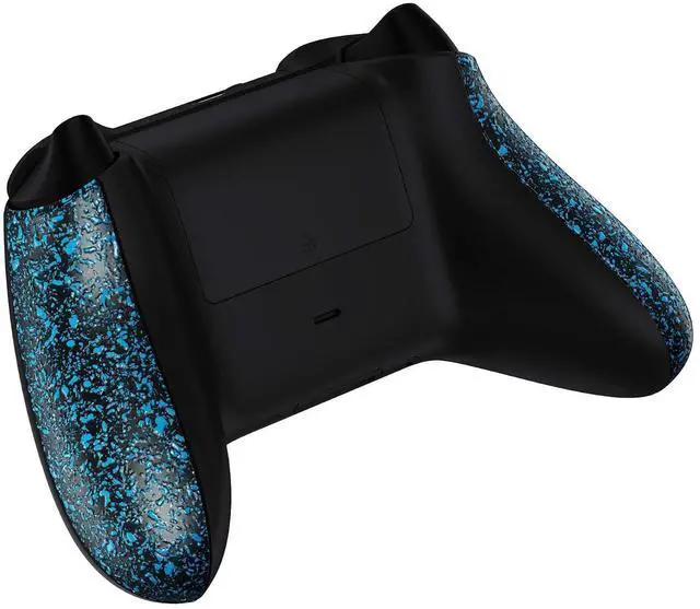 Alt view image 6 of 7 - Grip Cover for Xbox Series X & S Controller, Textured Blue Non-Slip Back Panels Accessories, Replacement Side Rails Shell for Xbox Wireless Controller @