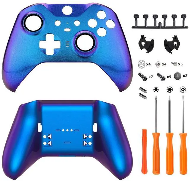Main image of Faceplate Shell + Bottom Shell for Xbox Elite Series 2, Elite Series 2 Core Controller - Chameleon Purple @