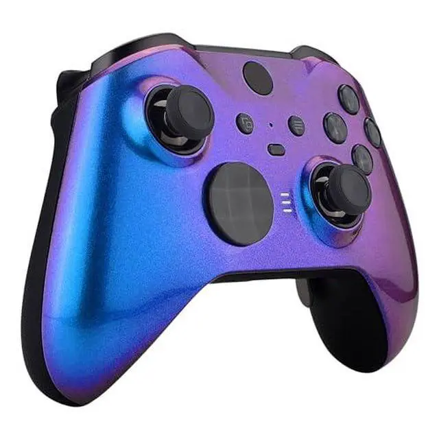 Alt view image 5 of 7 - Faceplate Shell + Bottom Shell for Xbox Elite Series 2, Elite Series 2 Core Controller - Chameleon Purple @