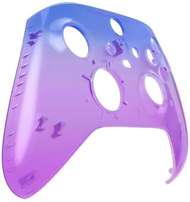 Alt view image 6 of 7 - Replacement Faceplate for Xbox Series X & S Controller - Personalize Your Control - Gradient Translucent Bluebell Front Housing Shell for Xbox Wireless Controller @