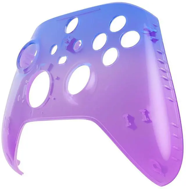 Alt view image 7 of 7 - Replacement Faceplate for Xbox Series X & S Controller - Personalize Your Control - Gradient Translucent Bluebell Front Housing Shell for Xbox Wireless Controller @