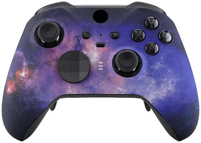 Main image of Nebula Galaxy Patterned Faceplate Cover, Soft Touch Front Housing Shell Case Replacement Kit for Xbox One Elite Series 2, Xbox Elite 2 Core Controller Model 1797 - Controller NOT Included @