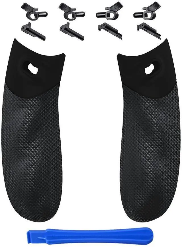 Alt view image 2 of 7 - Flexor Rubberized Side Rails Grips Trigger Stop Kit for Xbox Series X/S Controller, Anti-Slip Ergonomic Trigger Stopper Handle Grips for Xbox Core Controller Diamond Textured Black @