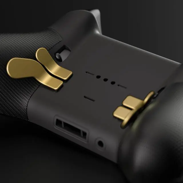 Alt view image 2 of 7 - 6 in 1 Metallic Hero Gold Magnetic Stainless Steel D-pads Replacement Back Paddles for Xbox Elite V1/V2 Controller Direction Keys Back Buttons for Xbox Elite & Elite Series 2 Controller @