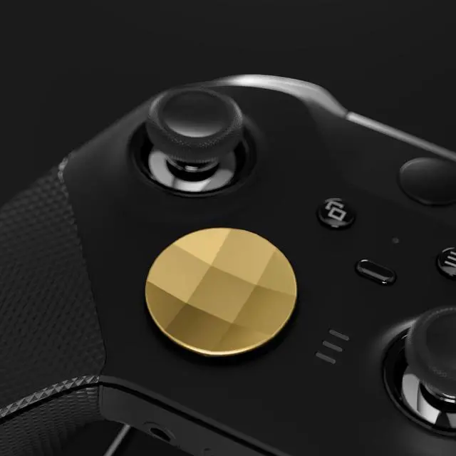 Alt view image 6 of 7 - 2Pcs Metalic Hero Gold Magnetic Stainless Steel D-Pads, for Xbox Elite 1/2 Controller, Replacement Parts Directional Pad Button Kits for Xbox One Elite & Xbox One Elite Series 2 Controller @