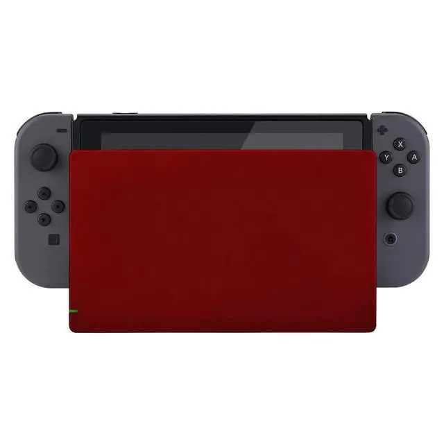 Alt view image 4 of 7 - Red Custom Faceplate for Nintendo Switch Charging Dock, Soft Touch Grip DIY Replacement Housing Shell for Nintendo Switch Dock @