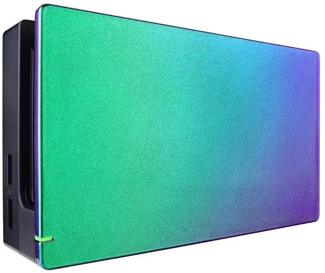 Main image of Custom Chameleon Glossy Faceplate for Nintendo Switch Dock, Green Purple DIY Replacement Housing Shell for Nintendo Switch Dock - Dock NOT Included @