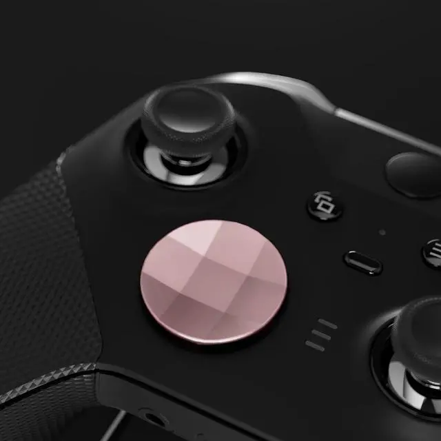 Alt view image 5 of 7 - 6 in 1 Metallic Rose Gold Magnetic Stainless Steel D-pads Replacement Back Paddles for Xbox Elite V1/V2 Controller, Direction Keys Back Buttons for Xbox Elite & Elite Series 2 Controller @