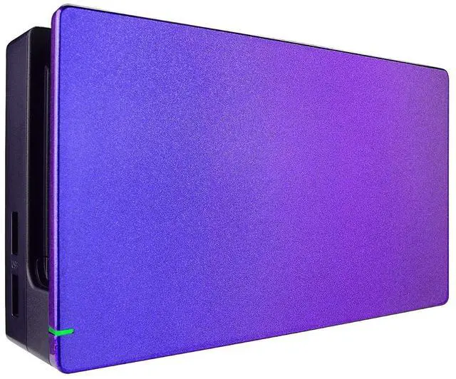 Main image of Custom Chameleon Glossy Faceplate for Nintendo Switch Dock, Purple Blue DIY Replacement Housing Shell for Nintendo Switch Dock - Dock NOT Included @