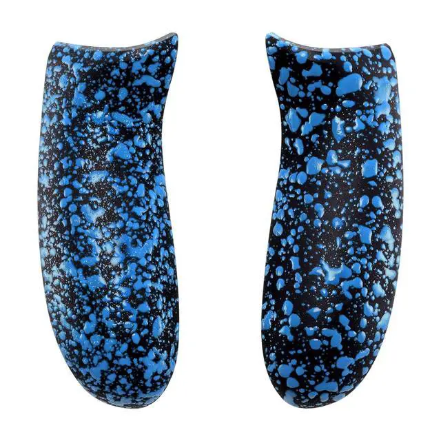 Alt view image 3 of 7 - Replacement Controller Left Right Grips for Xbox One Controller (Model 1708), Textured Blue Back Panels Side Rails Handles for Xbox One X & S Controller - Console Without @