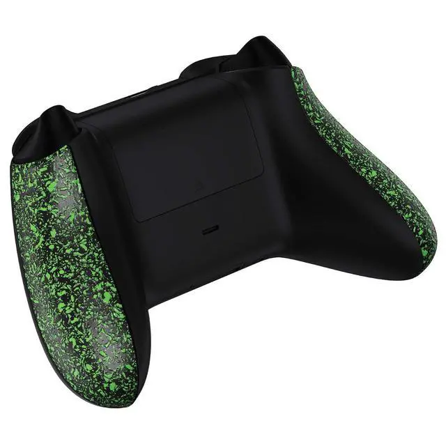 Alt view image 6 of 7 - Grip Cover for Xbox Series X & S Controller, Textured Green Non-Slip Back Panels Accessories, Replacement Side Rails Shell for Xbox Wireless Controller - Controller Not Included @