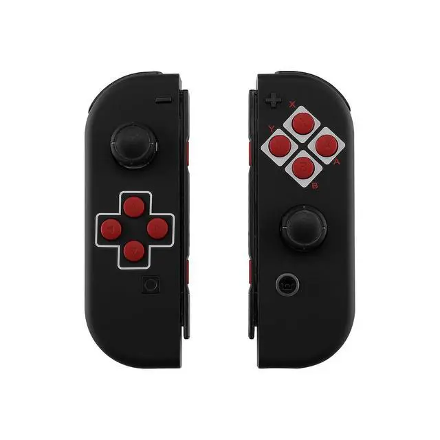Alt view image 3 of 7 - DIY Replacement Shell Buttons for Nintendo Switch & Switch OLED, Classics NES Style Soft Touch Housing with Full Set Button for Joycon Handheld Controller - Console Shell NOT Included @