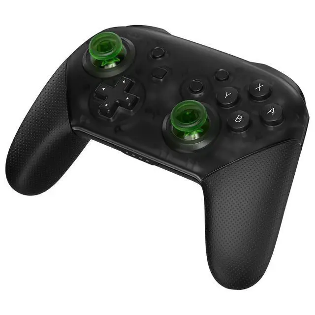 Alt view image 4 of 7 - Replacement 3D Joystick Thumbsticks, Clear Green Analog Thumb Sticks with Cross Screwdriver for Nintendo Switch Pro Controller - Controller Exclude @