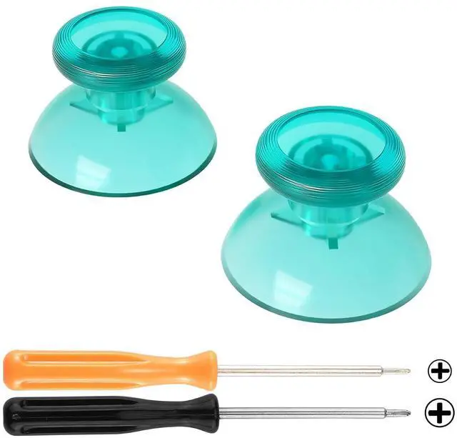 Main image of Emerald Green Replacement 3D Joystick Thumbsticks, Analog Thumb Sticks with Cross Screwdriver for Nintendo Switch Pro Controller - Controller Without @