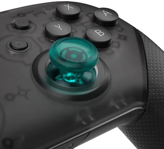 Alt view image 2 of 7 - Emerald Green Replacement 3D Joystick Thumbsticks, Analog Thumb Sticks with Cross Screwdriver for Nintendo Switch Pro Controller - Controller Without @