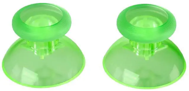 Alt view image 5 of 7 - Clear Light Green Replacement 3D Joystick Thumbsticks, Analog Thumb Sticks with Cross Screwdriver for Nintendo Switch Pro Controller - Controller Without @