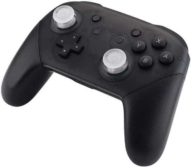 Alt view image 4 of 7 - Transparent Clear Replacement 3D Joystick Thumbsticks, Analog Thumb Sticks with Cross Screwdriver for Nintendo Switch Pro Controller @