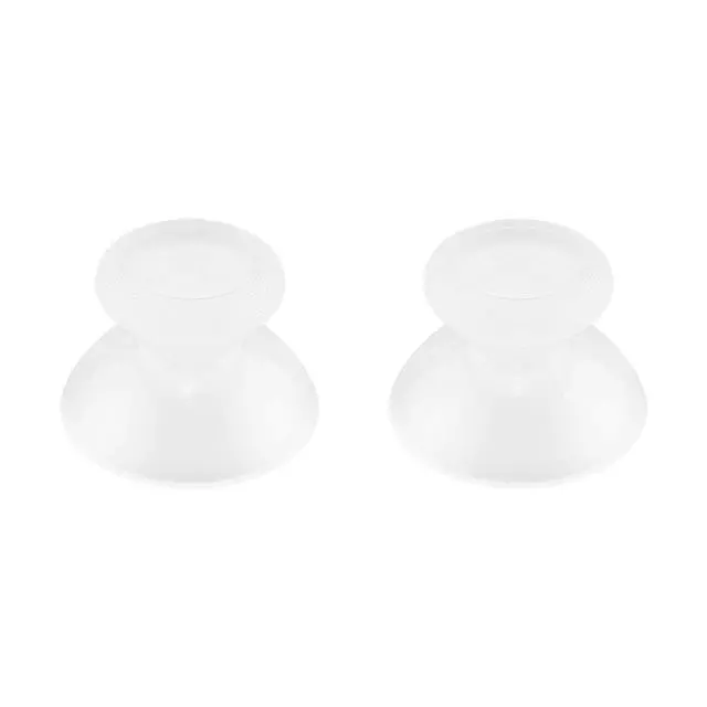Alt view image 5 of 7 - Transparent Clear Replacement 3D Joystick Thumbsticks, Analog Thumb Sticks with Cross Screwdriver for Nintendo Switch Pro Controller @