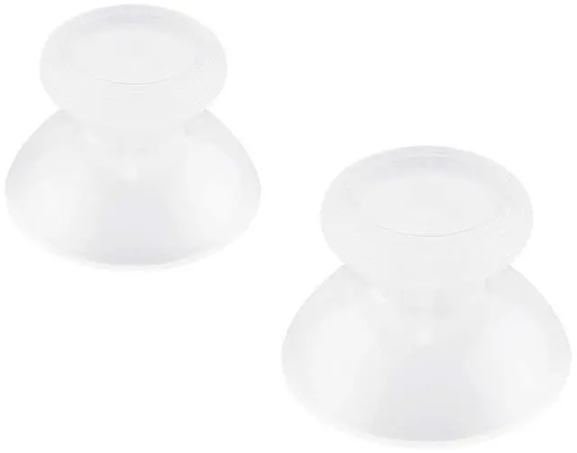 Alt view image 7 of 7 - Transparent Clear Replacement 3D Joystick Thumbsticks, Analog Thumb Sticks with Cross Screwdriver for Nintendo Switch Pro Controller @