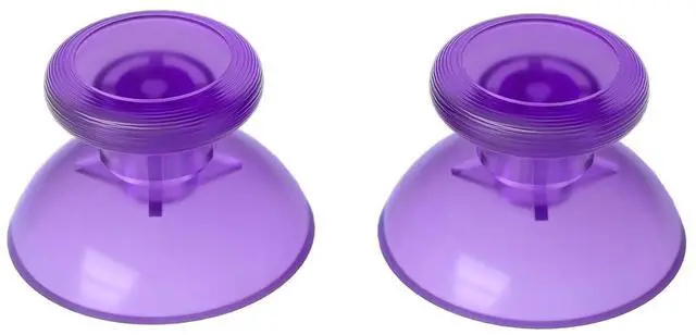Alt view image 5 of 7 - Clear Atomic Purple Replacement 3D Joystick Thumbsticks, Analog Thumb Sticks with Cross Screwdriver for Nintendo Switch Pro Controller @