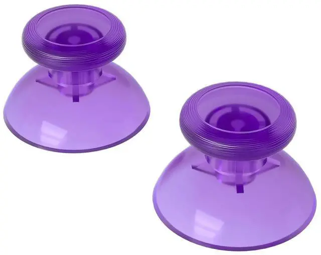 Alt view image 6 of 7 - Clear Atomic Purple Replacement 3D Joystick Thumbsticks, Analog Thumb Sticks with Cross Screwdriver for Nintendo Switch Pro Controller @