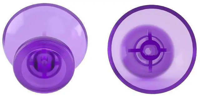 Alt view image 7 of 7 - Clear Atomic Purple Replacement 3D Joystick Thumbsticks, Analog Thumb Sticks with Cross Screwdriver for Nintendo Switch Pro Controller @