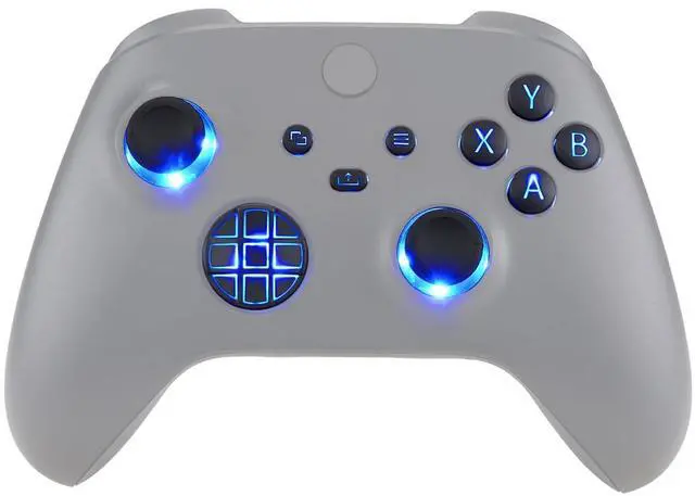 Main image of Multi-Colors Luminated D-pad Thumbsticks Start Back Sync ABXY Buttons for Xbox Series X/S Controller, Black Classical Symbols Buttons DTF V2 LED Kit for Xbox Core Controller Model 1914 @