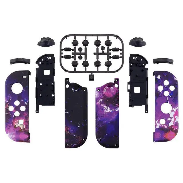 Alt view image 2 of 7 - DIY Replacement Shell Buttons for Nintendo Switch & Switch OLED, Surreal Lava Soft Touch Custom Housing with Full Set Button for Joycon Handheld Controller - Console Shell NOT Included @