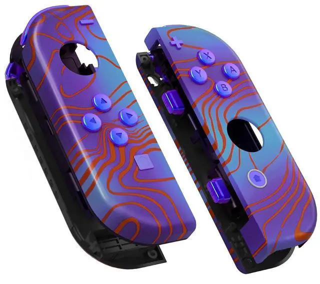 Main image of DIY Replacement Shell Buttons for Nintendo Switch & Switch OLED, Damascuscamo Custom Housing Case with Full Set Button for Joycon Controller - Console Shell NOT Included @