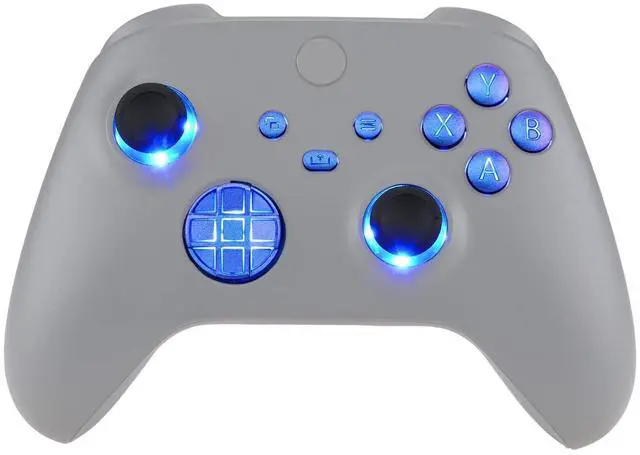 Main image of Multi-Colors Luminated D-pad Thumbsticks Start Back Sync ABXY Buttons for Xbox Series X/S Controller, Chameleon Purple Blue Classical Symbols Buttons DTF V2 LED Kit for Xbox Model 1914 @
